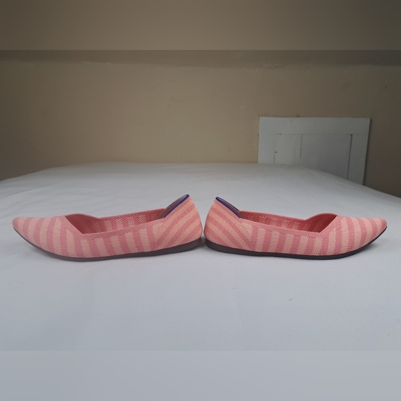 Rothy’s The Point Macaron Stripe Pink Women’s Size 8.5 - Picture 9 of 11